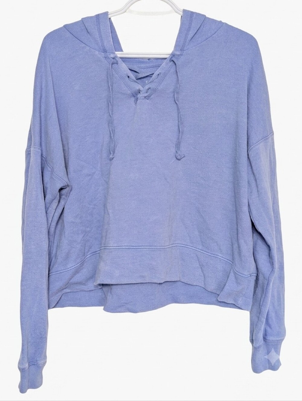 SO "The Lounge Life" Authentic American Heritage Lace-Up Crop Hoodie